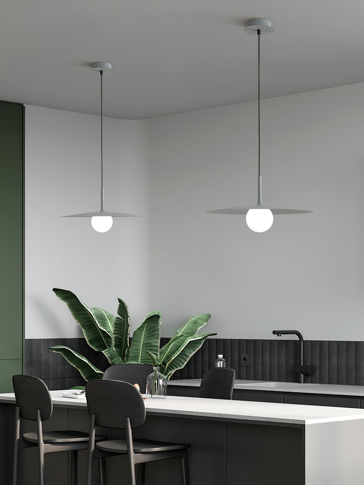 Norerise Pendelleuchte Plattenlampenschirm für Wohnzimmer