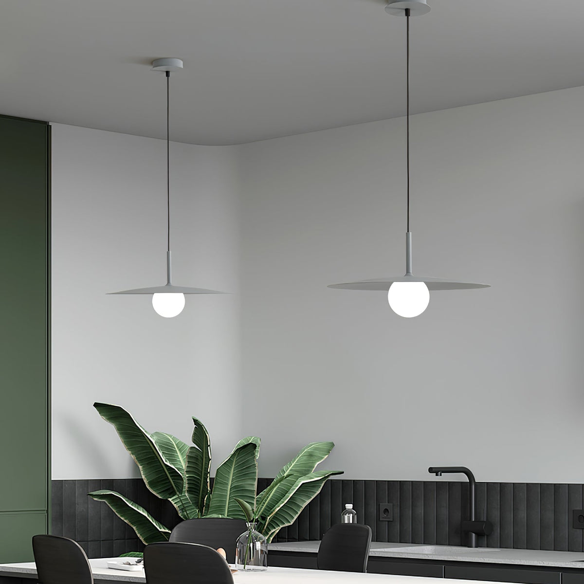 Norerise Pendelleuchte Plattenlampenschirm für Wohnzimmer
