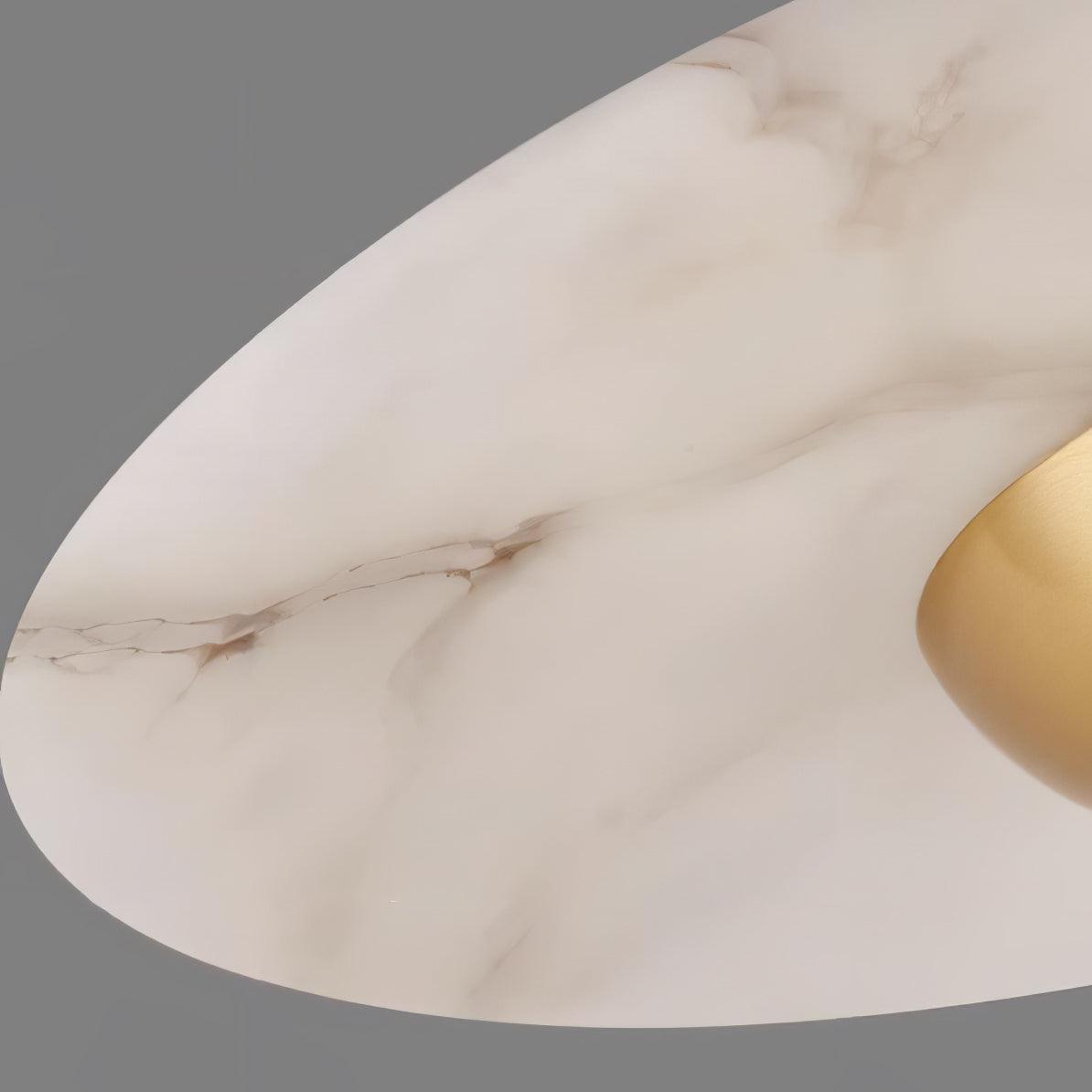 Avelyn Pendelleuchte aus Marmor im Cozy-Design | Gold & Schwarz & Weißer Marmor