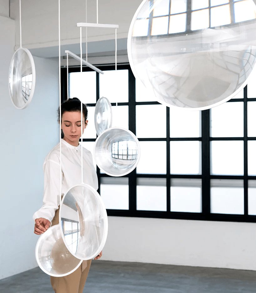 Eirienne Pendelleuchte aus Glas mit künstlerischem Design