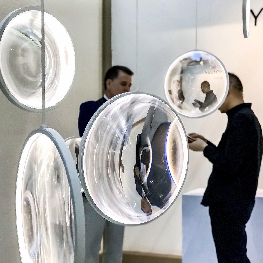 Eirienne Pendelleuchte aus Glas mit künstlerischem Design