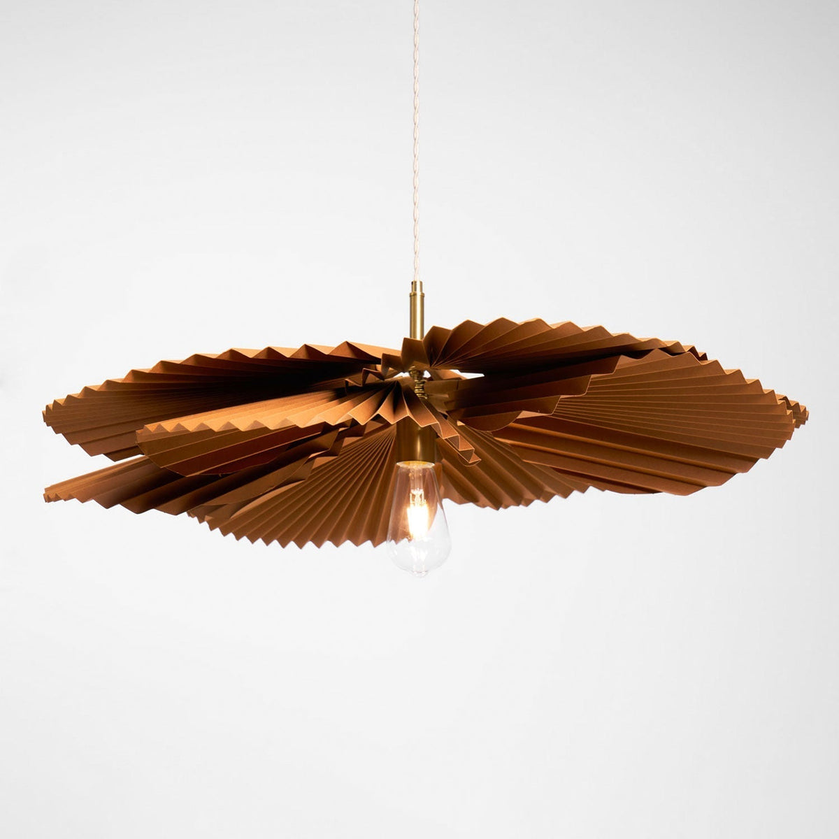 Wilto Pendelleuchte Lotus-Blatt gefalteter Papier floral