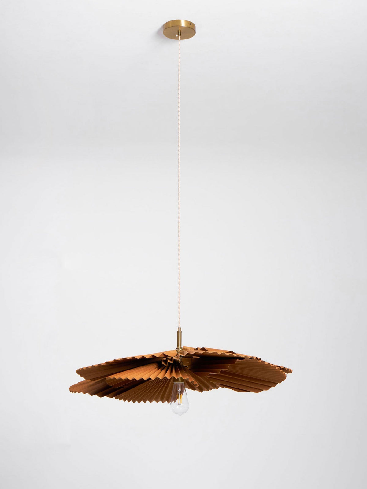 Wilto Pendelleuchte Lotus-Blatt gefalteter Papier floral