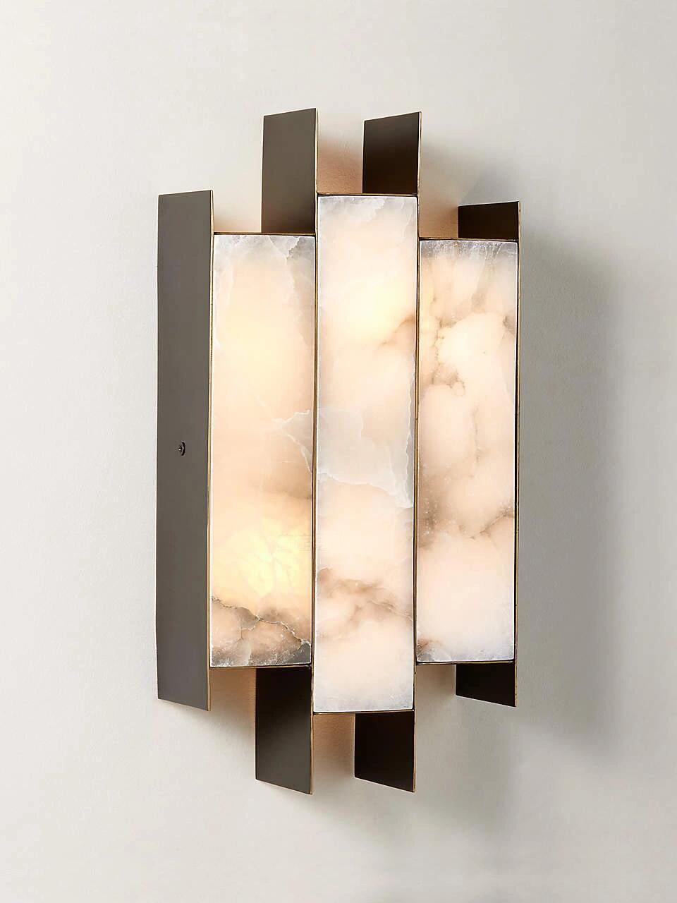 Finto Panel zeitgenössische Wandleuchte aus Alabaster