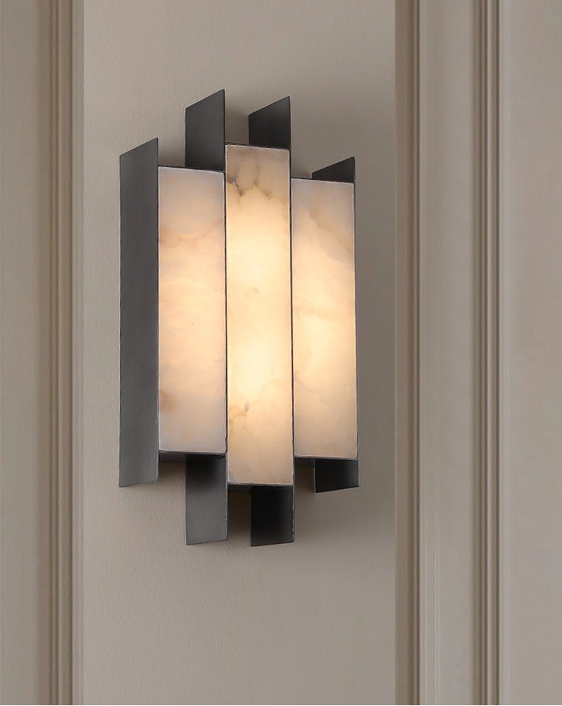 Finto Panel zeitgenössische Wandleuchte aus Alabaster