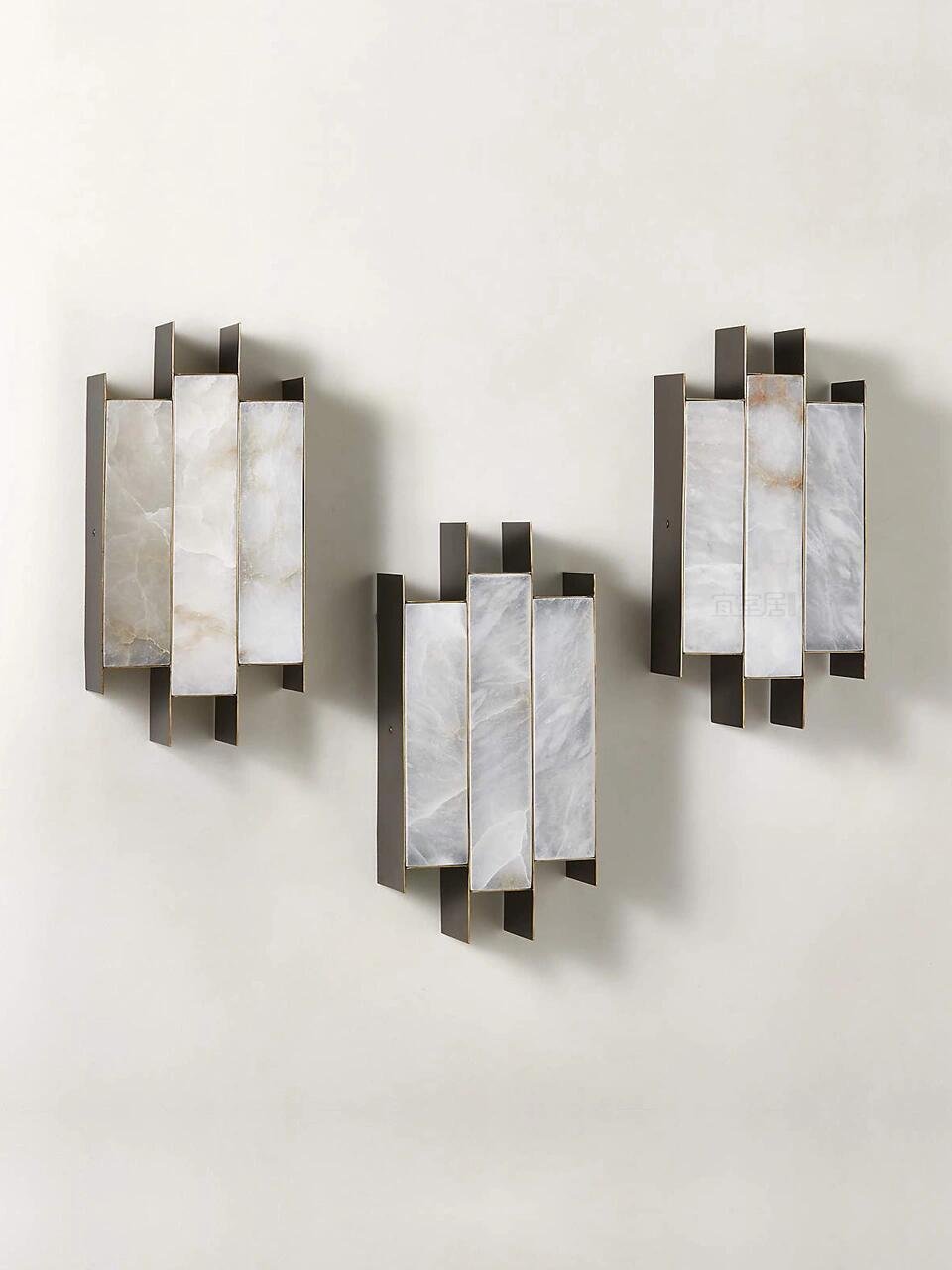 Finto Panel zeitgenössische Wandleuchte aus Alabaster