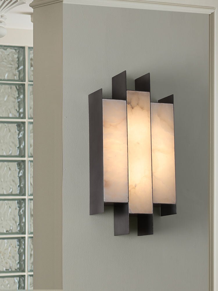 Finto Panel zeitgenössische Wandleuchte aus Alabaster