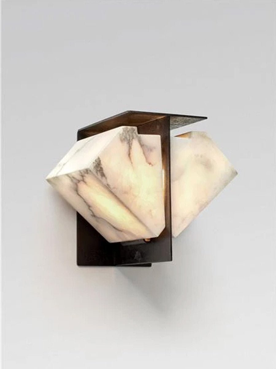 Albanelia Halo Alabaster-Wandleuchte