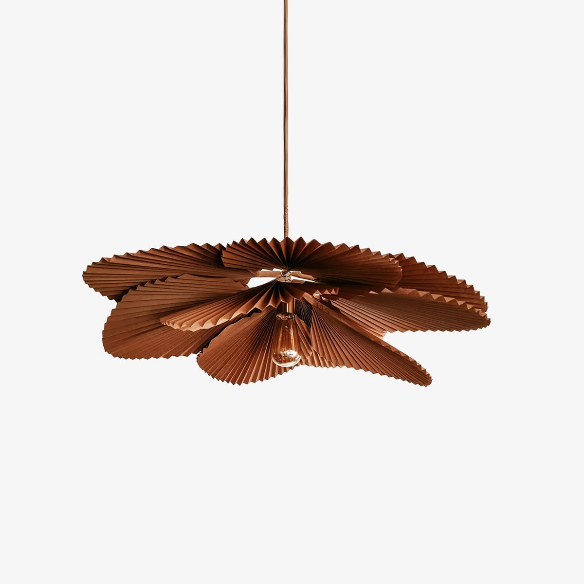 Wilto Pendelleuchte Lotus-Blatt gefalteter Papier floral