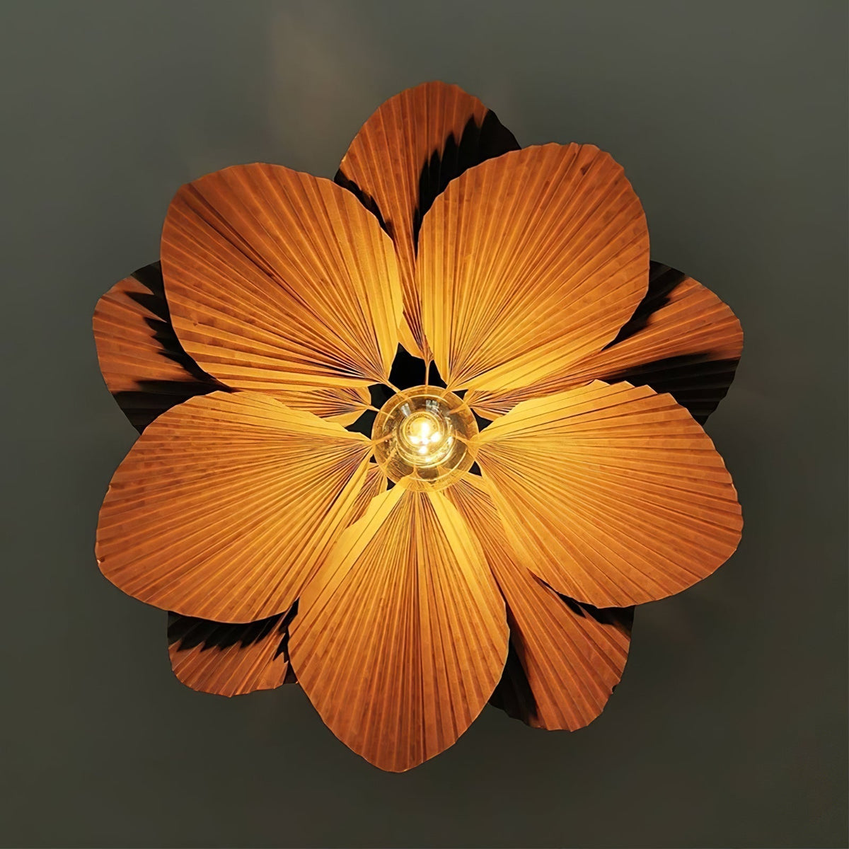 Wilto Pendelleuchte Lotus-Blatt gefalteter Papier floral