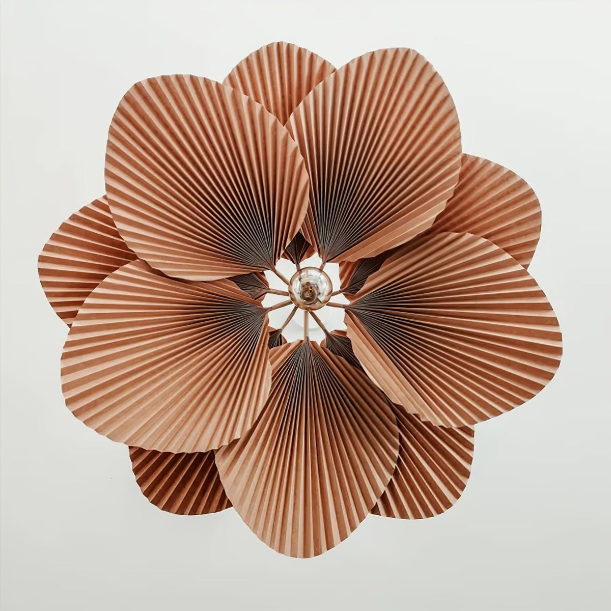Wilto Pendelleuchte Lotus-Blatt gefalteter Papier floral