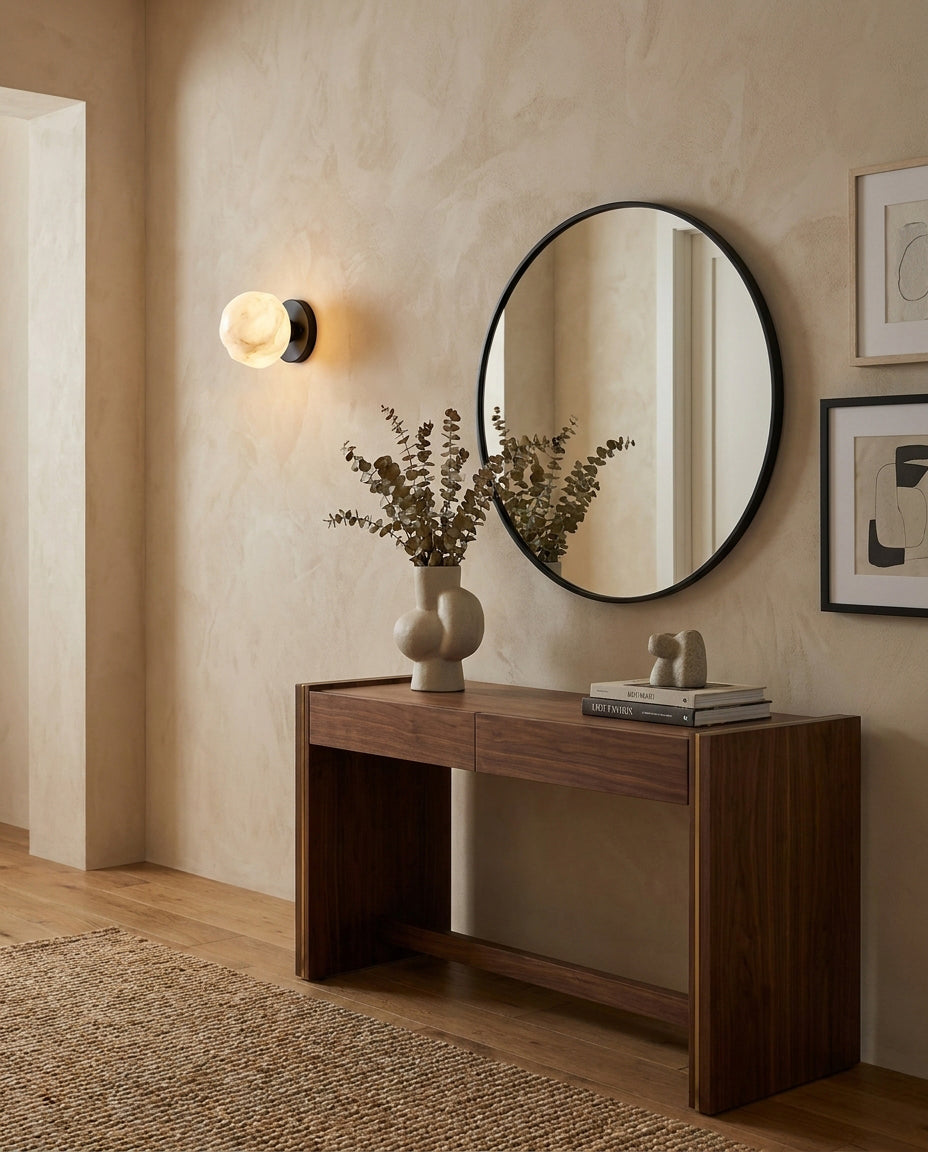 Norstone Alabaster-Wandleuchte