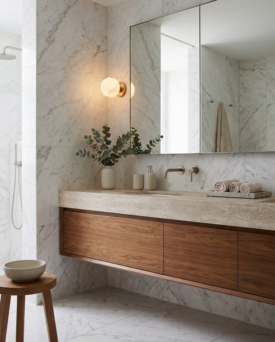Norstone Alabaster-Wandleuchte