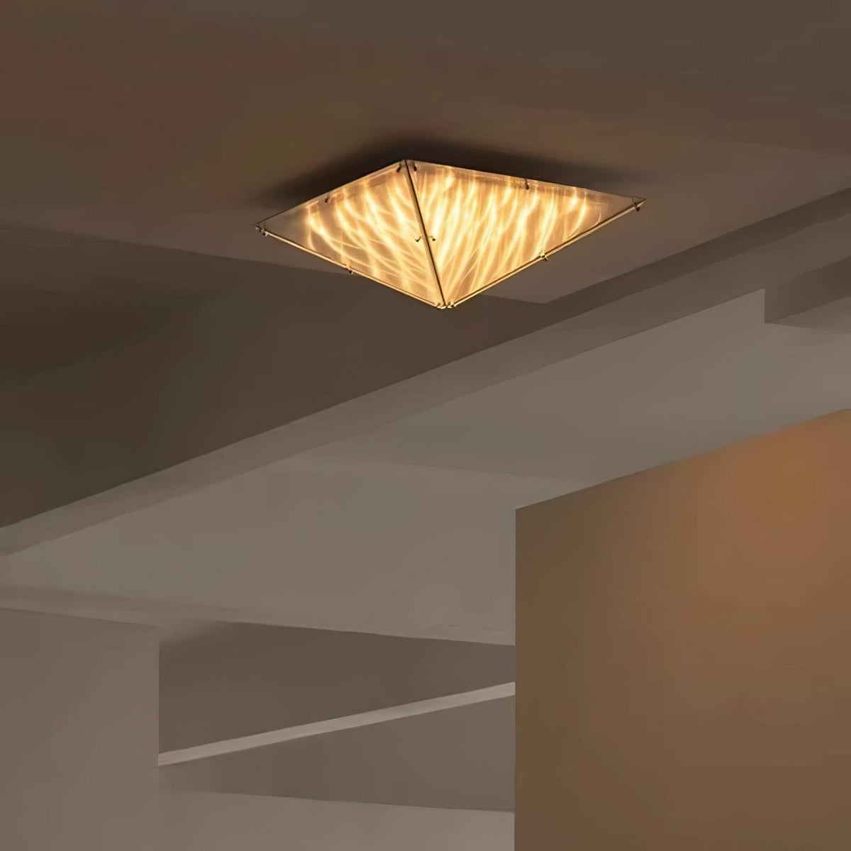Facet Moderne Deckenleuchte aus Glas