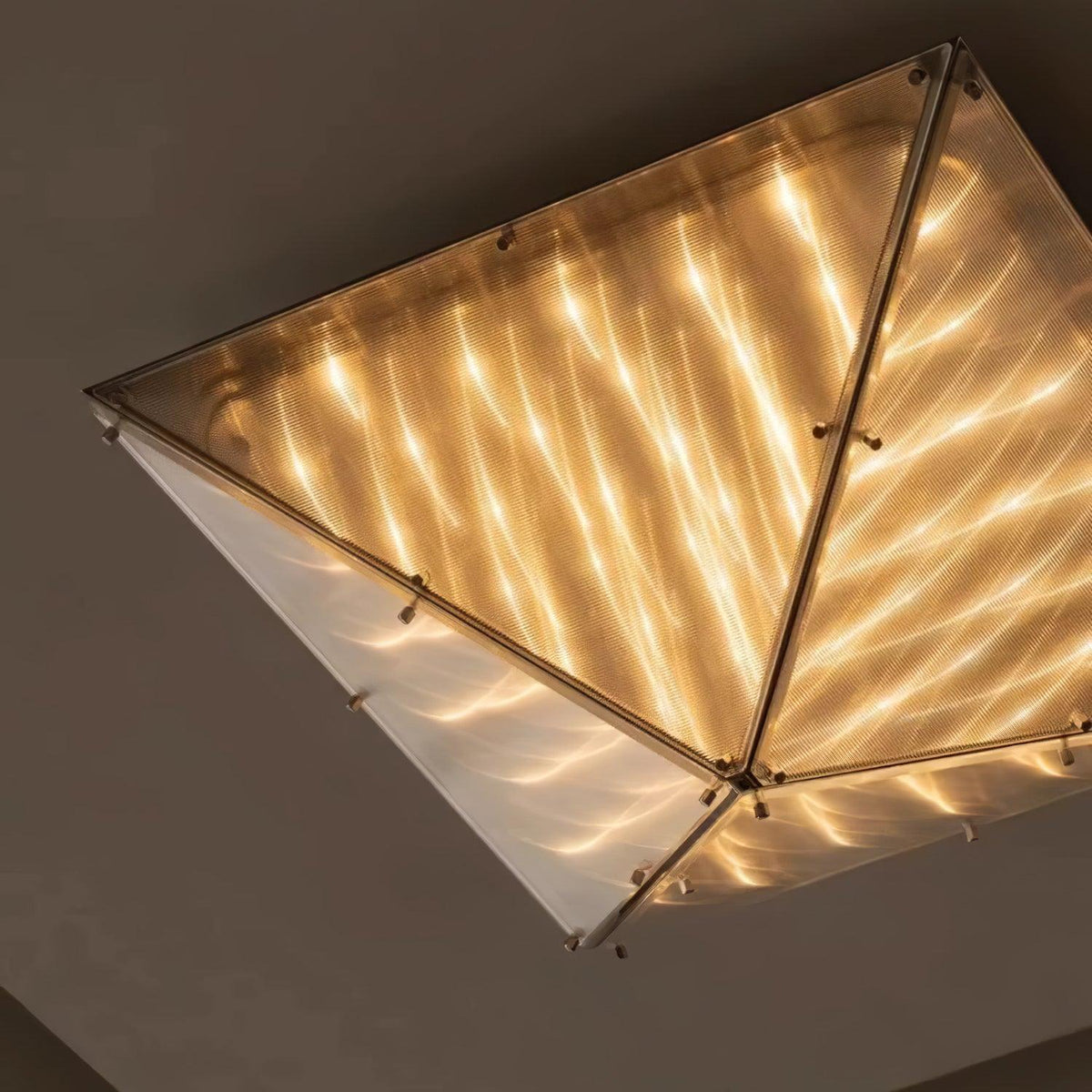Facet Moderne Deckenleuchte aus Glas