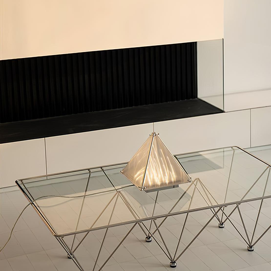 Mymiryre Pyramid-Glas-Tischleuchte