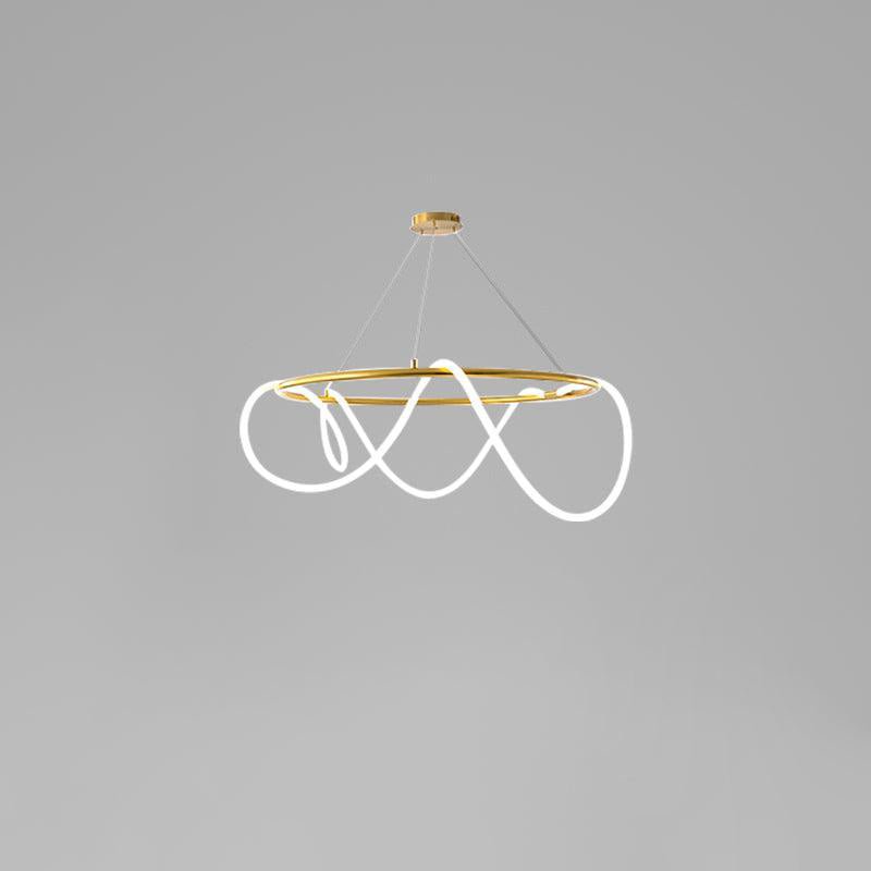 Vocor Kronleuchter flexibler Silikonbogen modern elegant