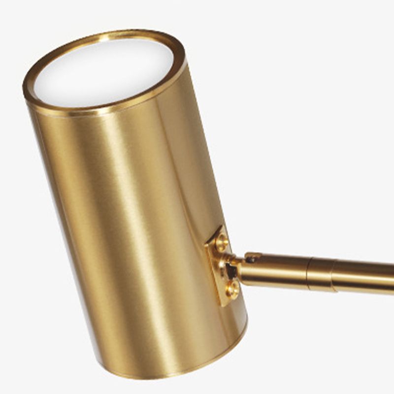 Arisha Modern Wandleuchte Zylindrisch Verstellbare, Messing/Gold, Schlafzimmer, Metall