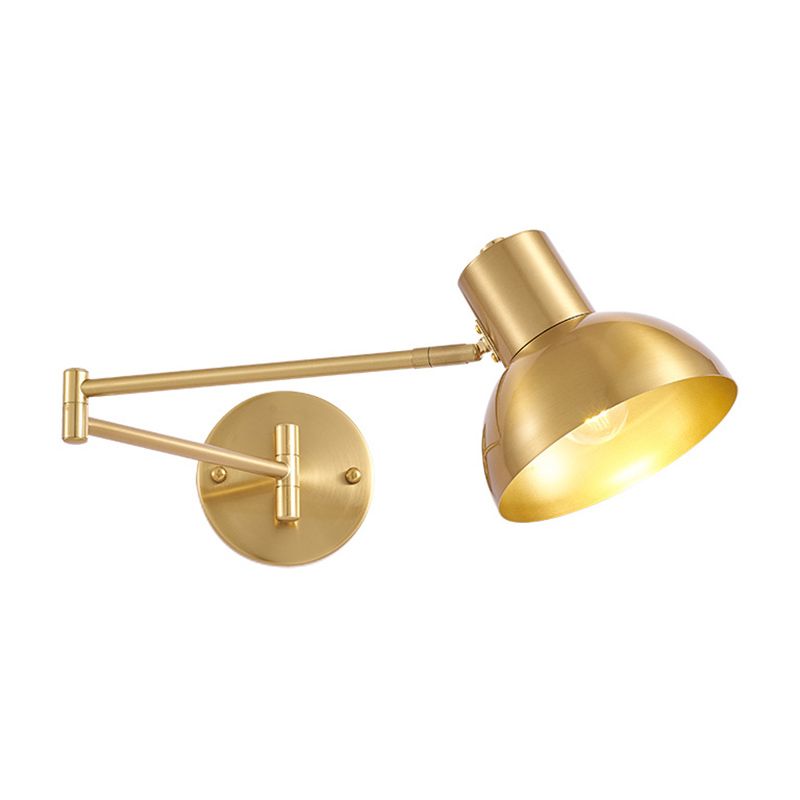 Arisha Modern Wandleuchte, Metall, Schwarz/Gold, Schlafzimmer