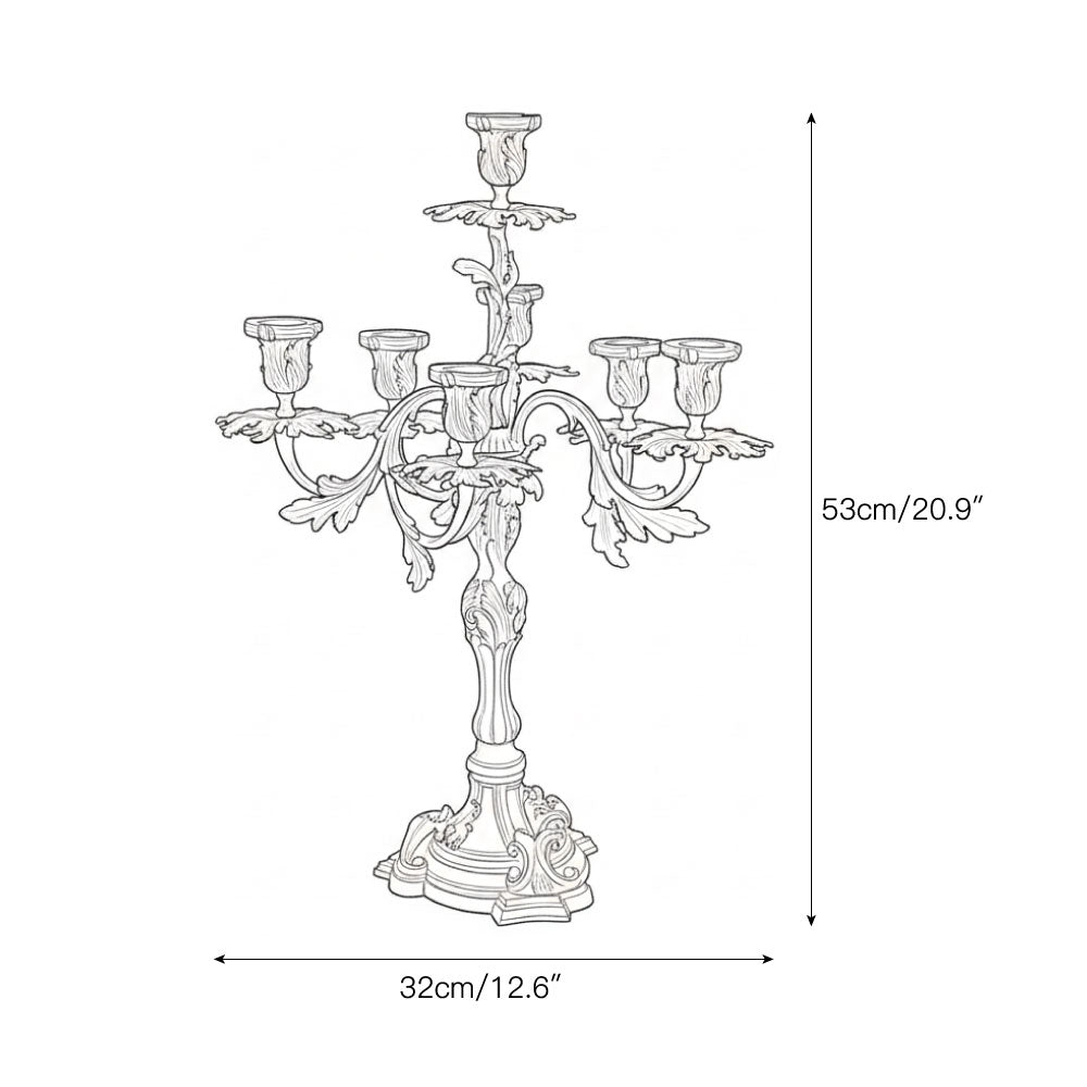 Renarine Rococo Siebenlichter-Kronleuchter