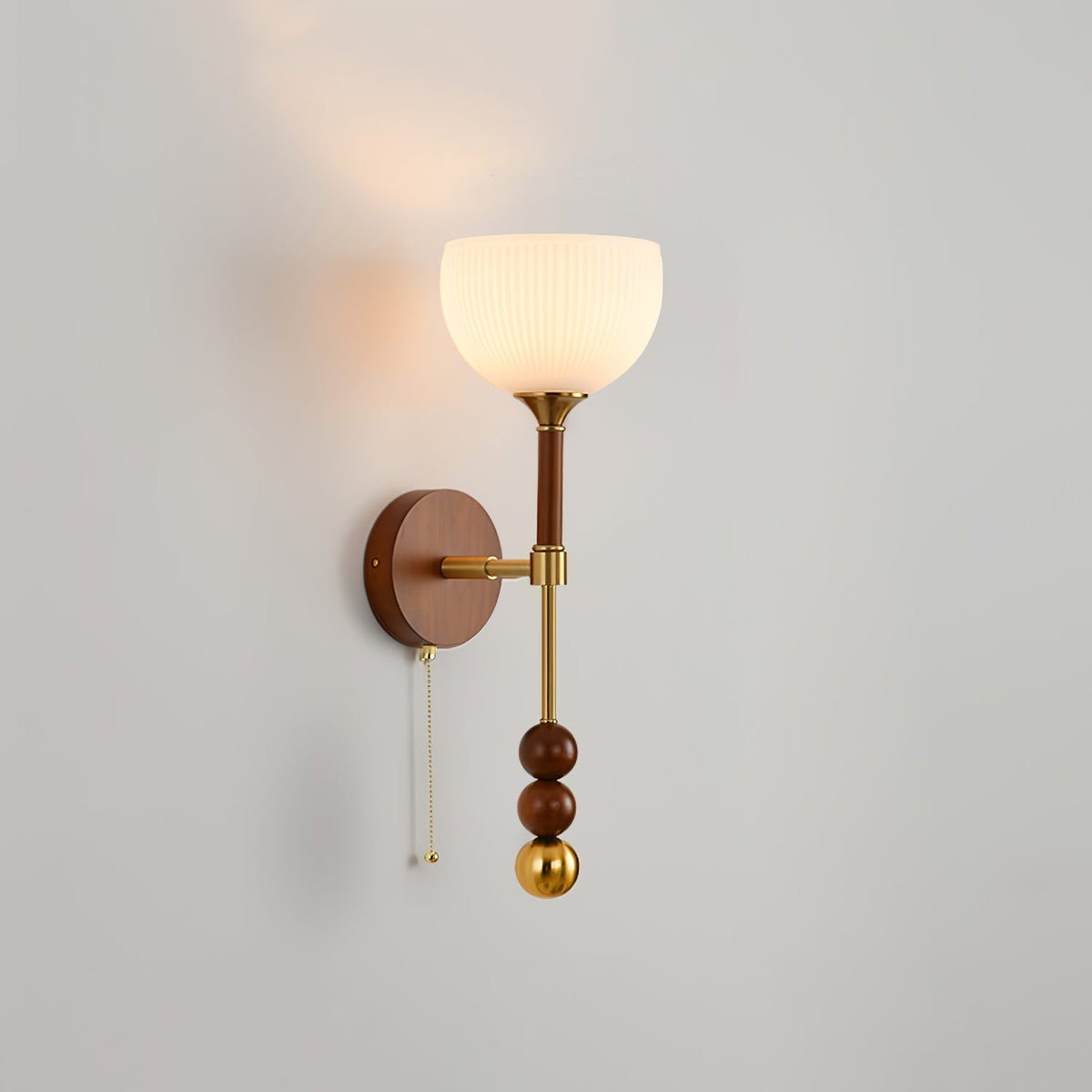 Hilda Roma Elegance Holz-Wandleuchte