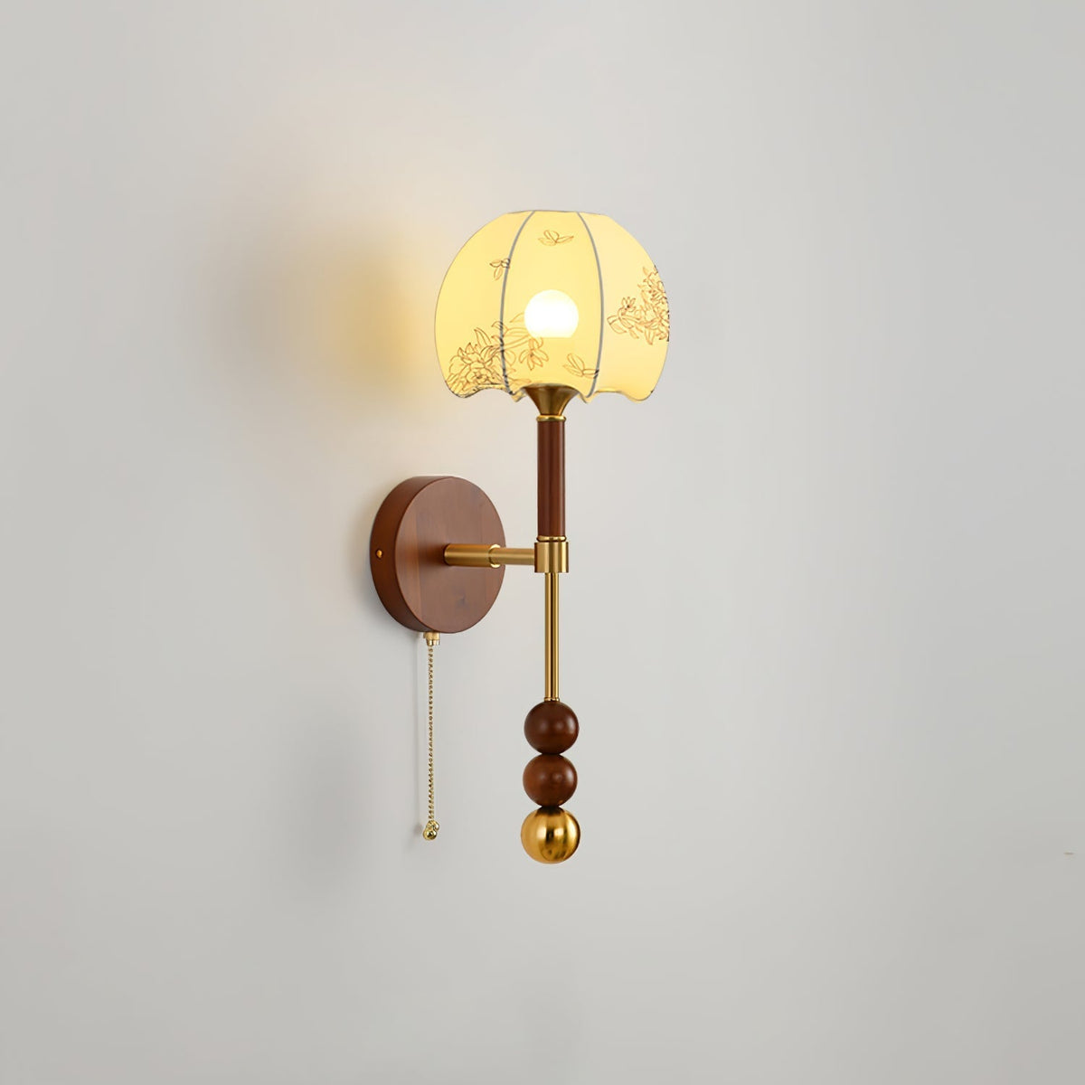 Hilda Roma Elegance Holz-Wandleuchte
