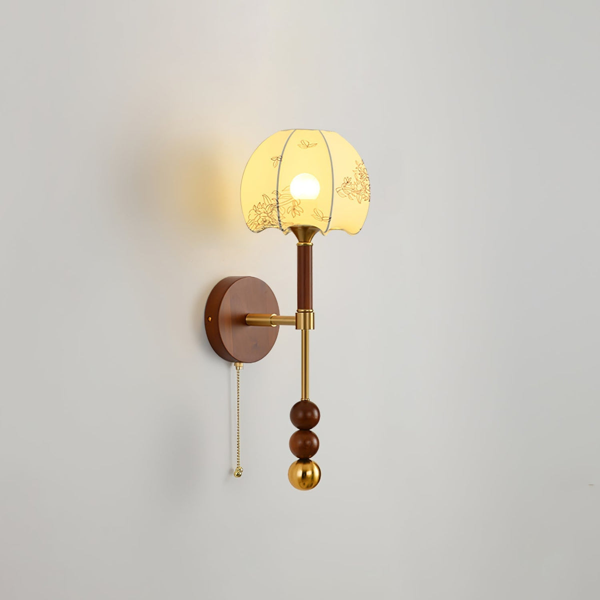 Hilda Roma Elegance Holz-Wandleuchte