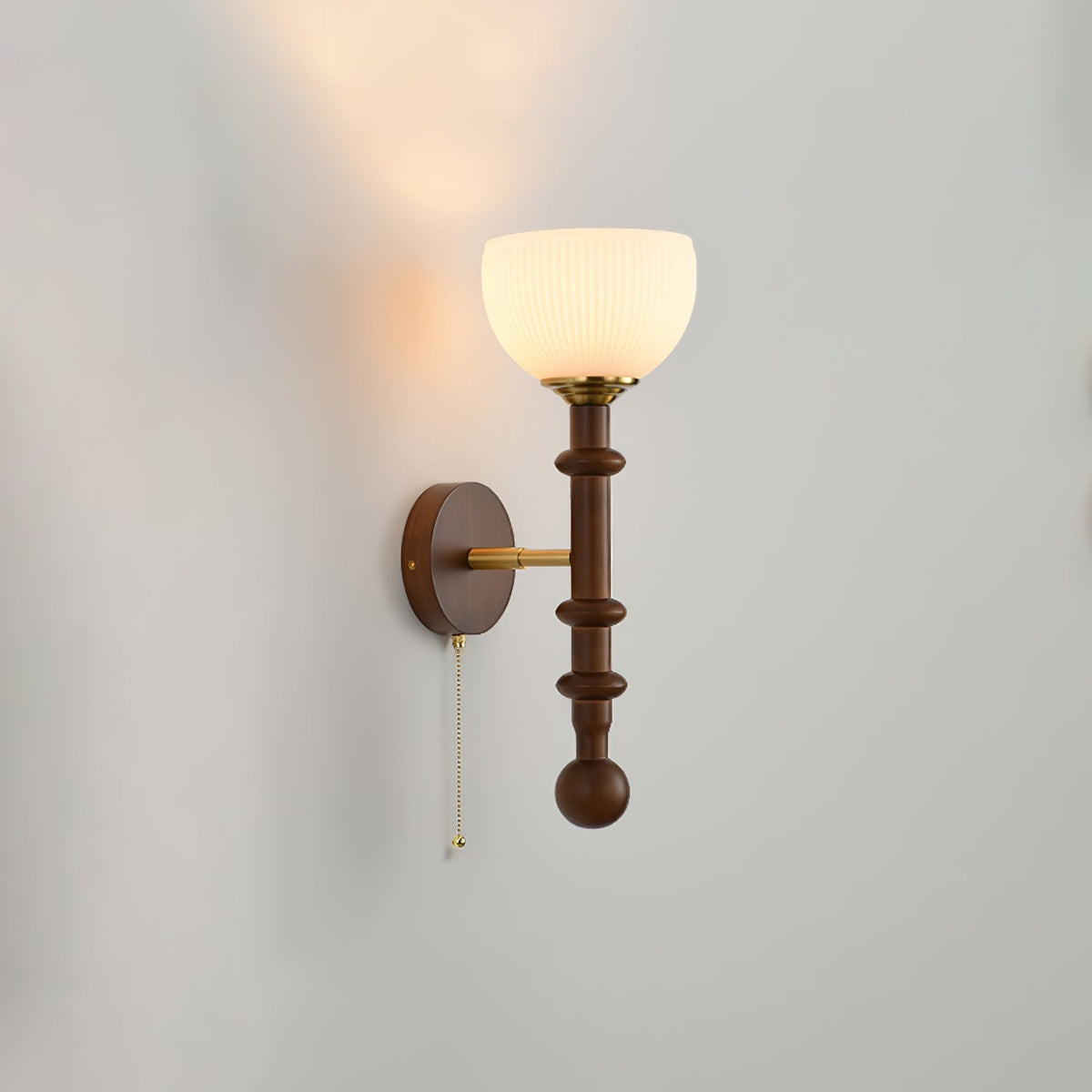 Hilda Roma Elegance Holz-Wandleuchte