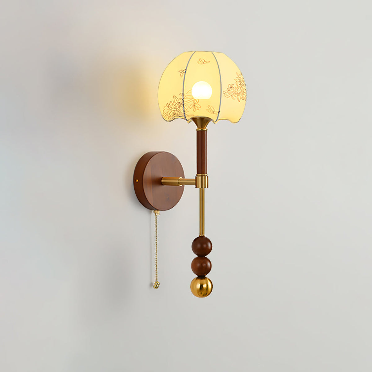 Hilda Roma Elegance Holz-Wandleuchte