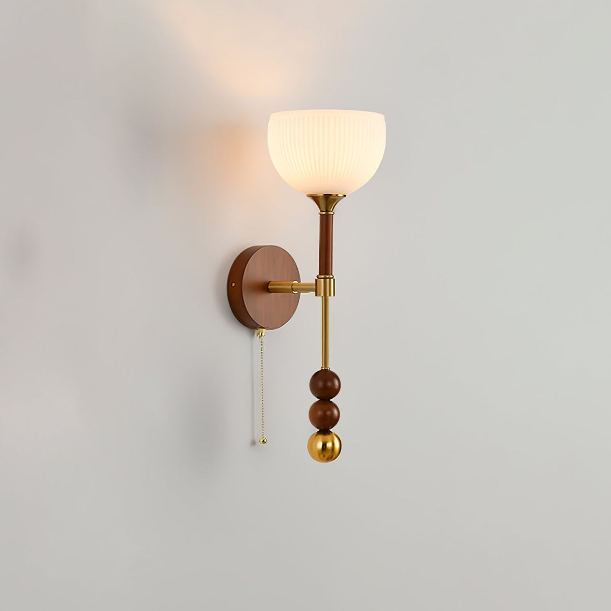 Hilda Roma Elegance Holz-Wandleuchte
