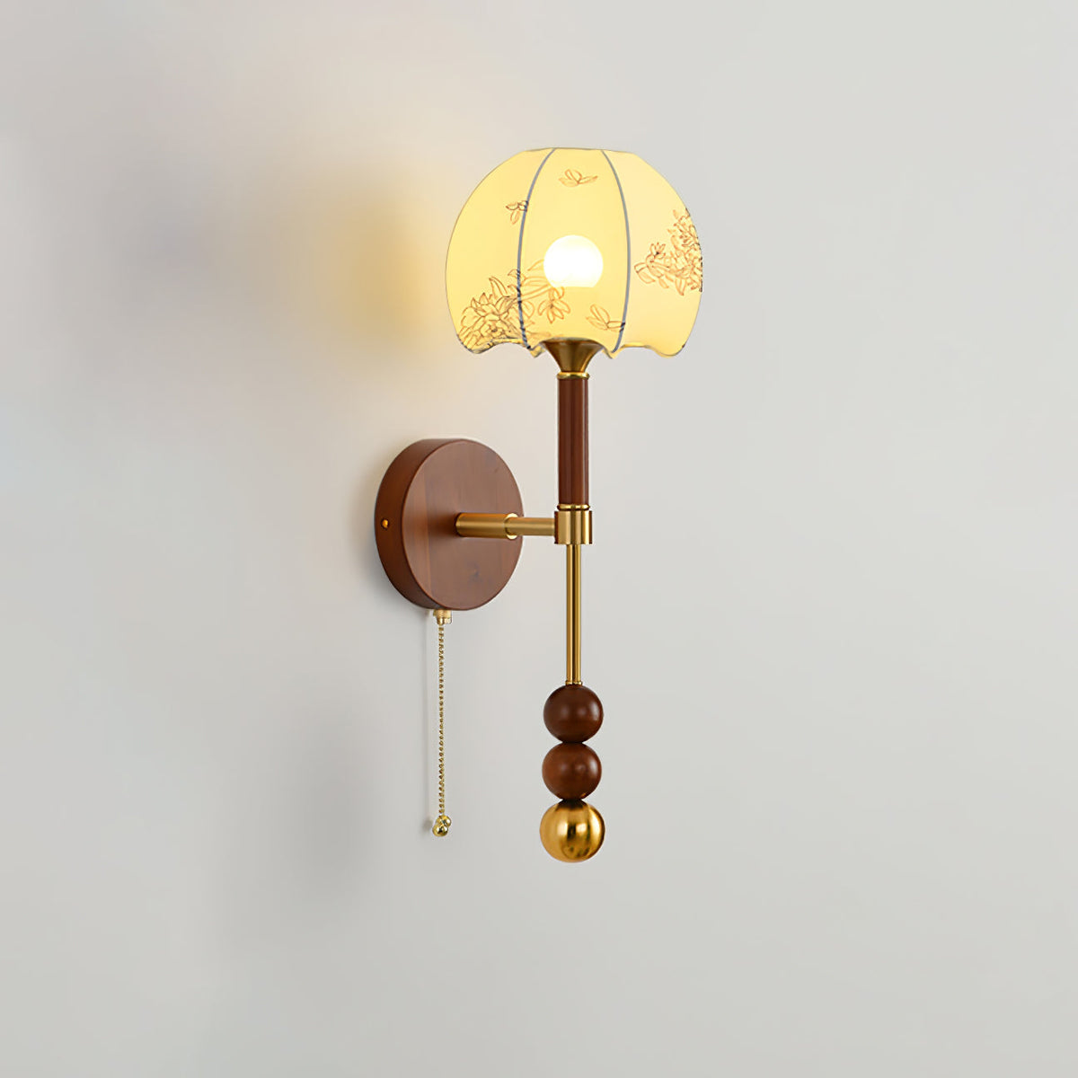 Hilda Roma Elegance Holz-Wandleuchte