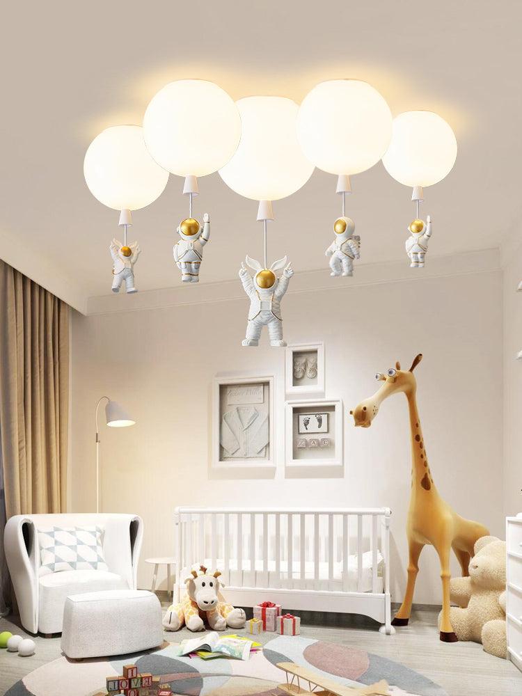 Nirerira Deckenleuchte Acrylballon Astronaut verspielt für Kinderzimmer