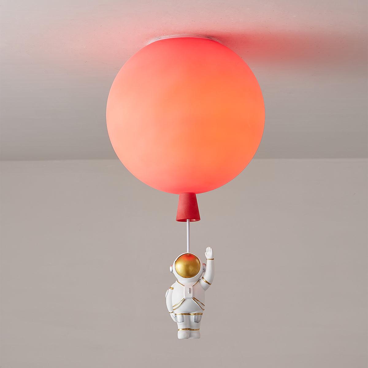 Nirerira Deckenleuchte Acrylballon Astronaut verspielt für Kinderzimmer