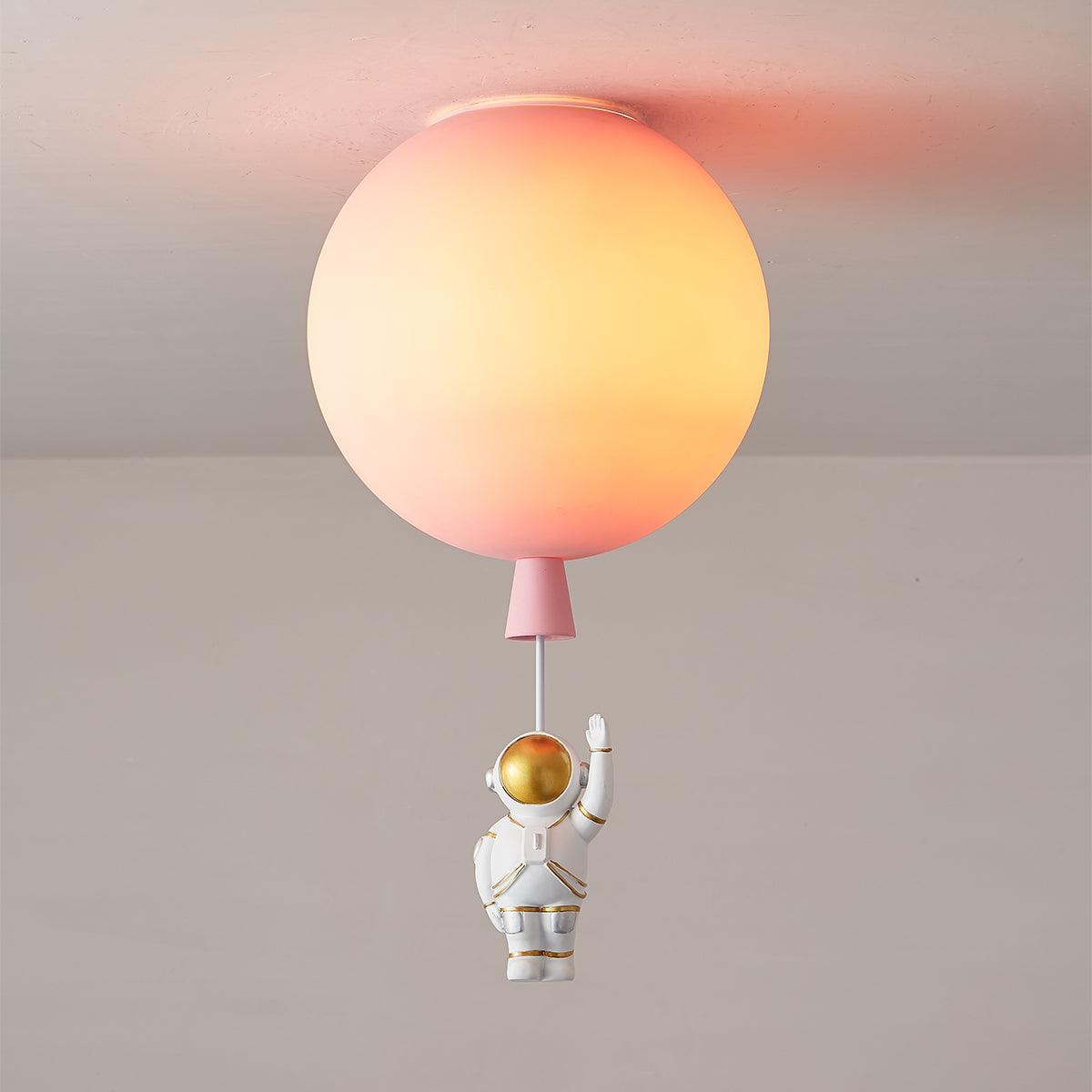 Nirerira Deckenleuchte Acrylballon Astronaut verspielt für Kinderzimmer