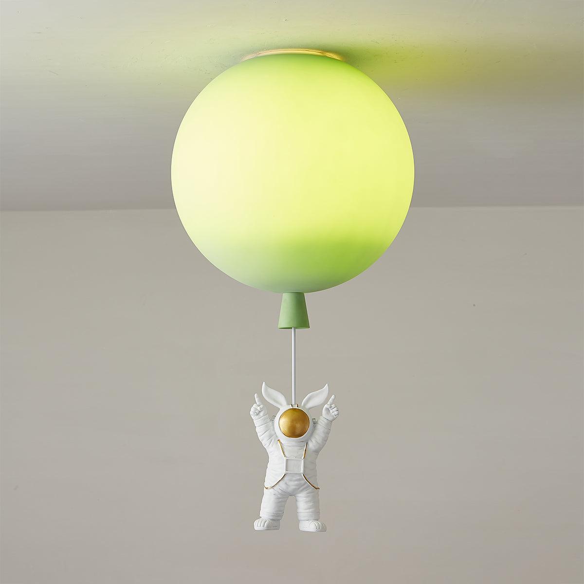 Nirerira Deckenleuchte Acrylballon Astronaut verspielt für Kinderzimmer