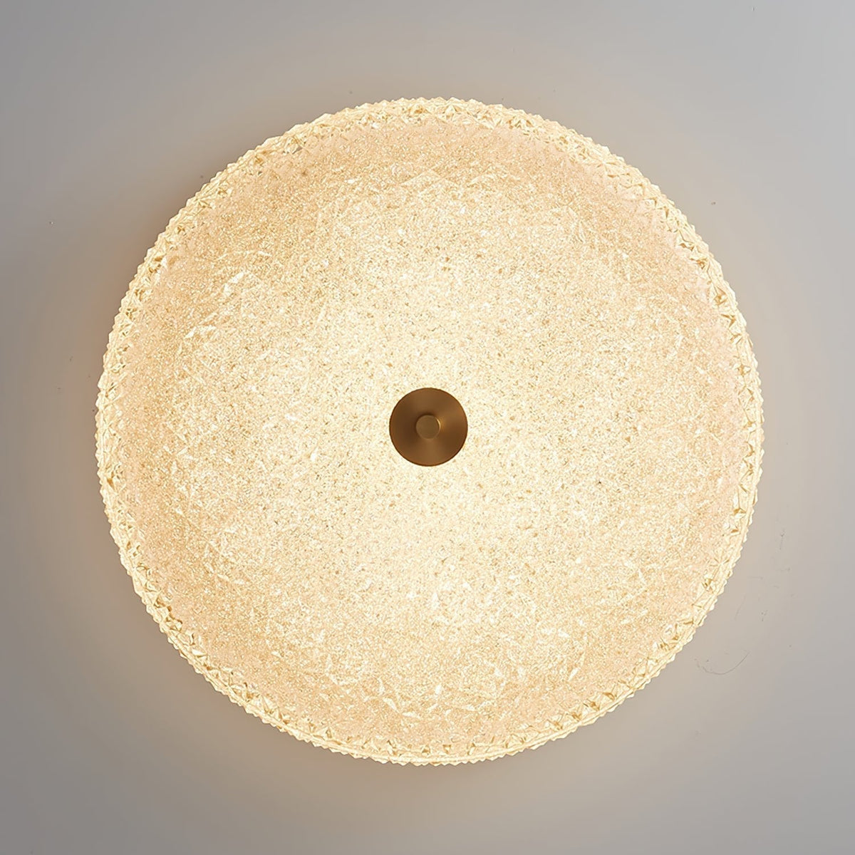 Celuelle Deckenleuchte aus Milchglas mit Textur im minimalistischen eleganten Stil