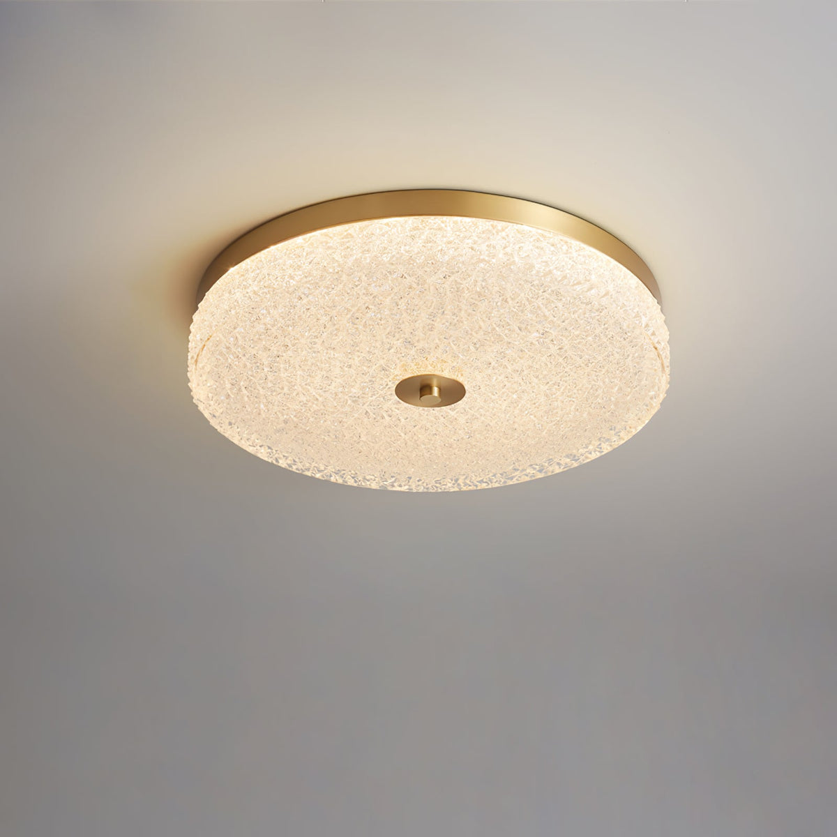 Celuelle Deckenleuchte aus Milchglas mit Textur im minimalistischen eleganten Stil