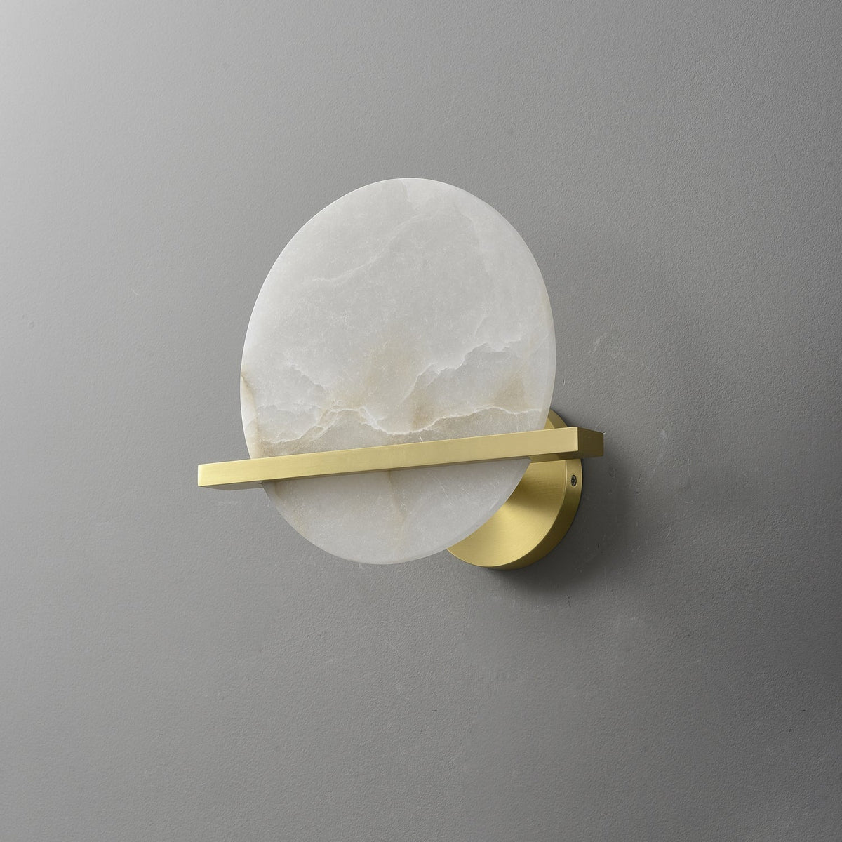 Avemis Kugel aus Alabaster Wandleuchte