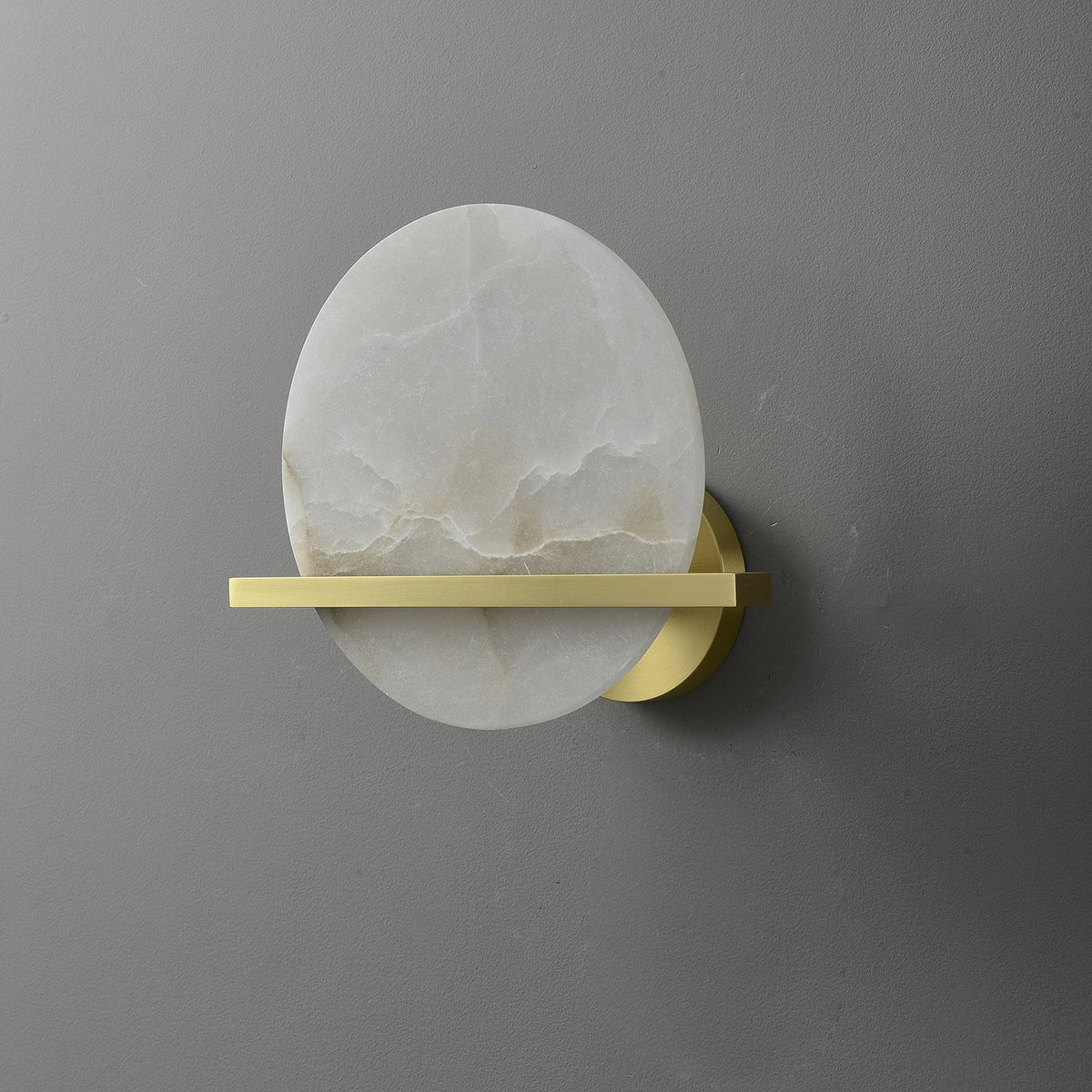 Avemis Kugel aus Alabaster Wandleuchte