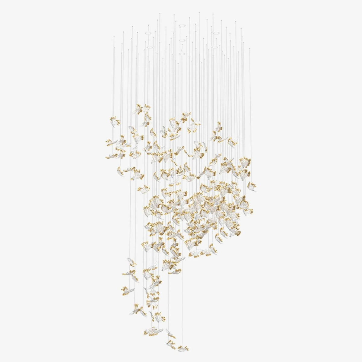 Citalora Kristall-Cluster-Pendelleuchte Kronleuchter