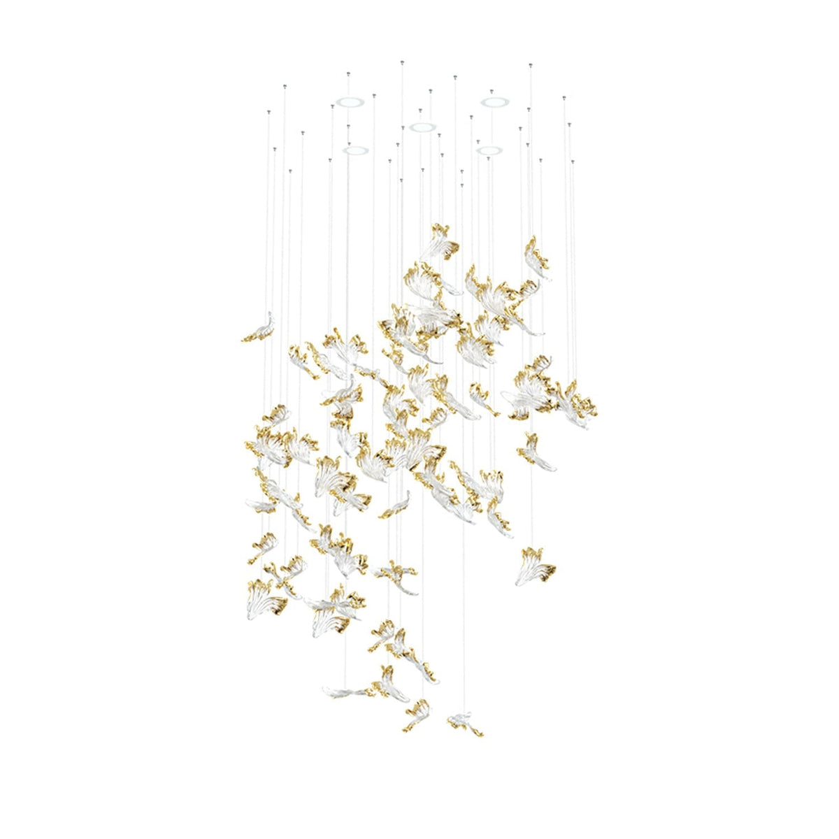Citalora Kristall-Cluster-Pendelleuchte Kronleuchter