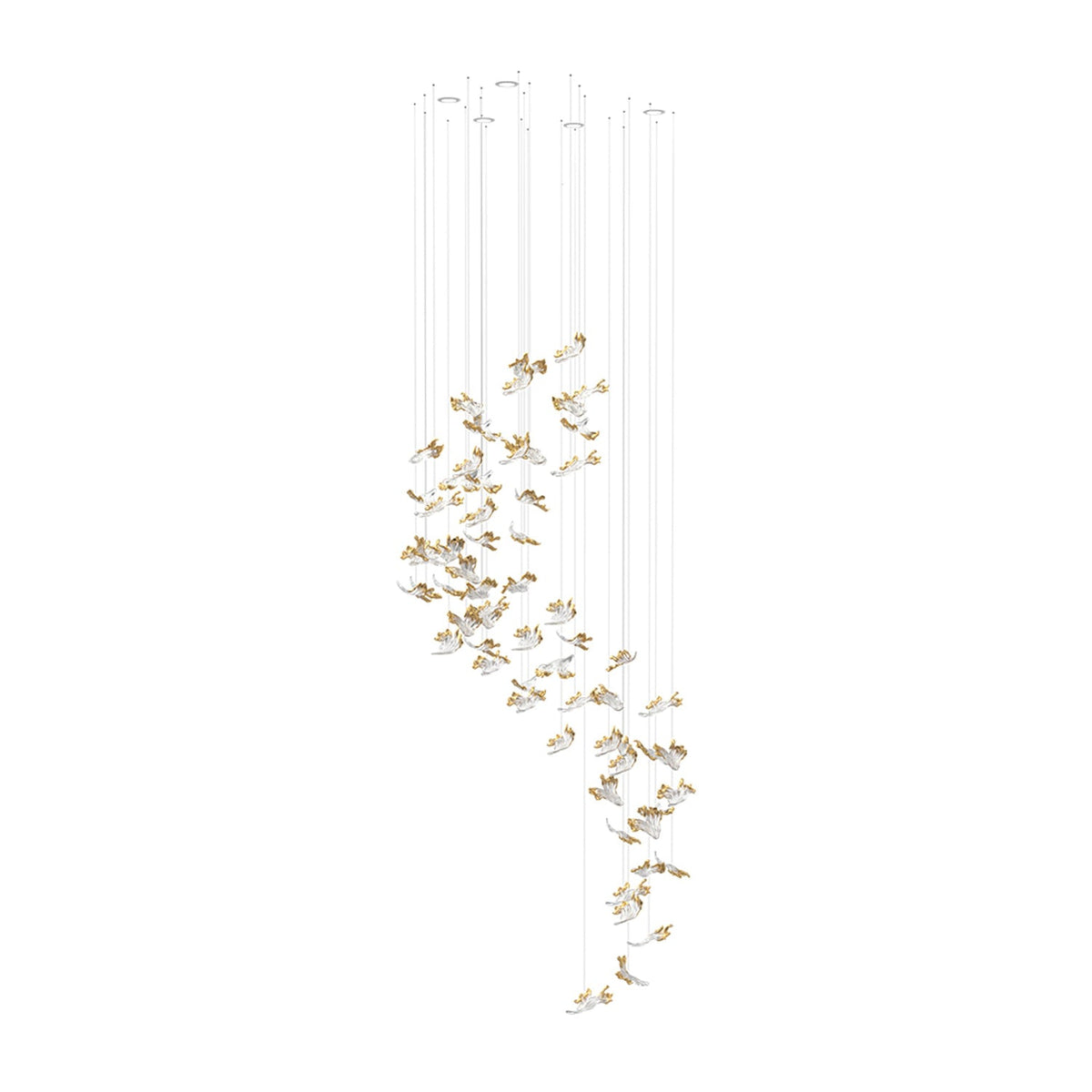 Citalora Kristall-Cluster-Pendelleuchte Kronleuchter
