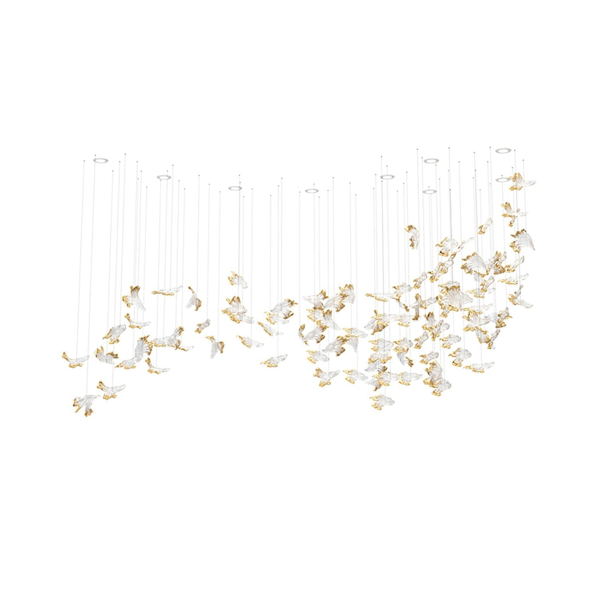 Citalora Kristall-Cluster-Pendelleuchte Kronleuchter