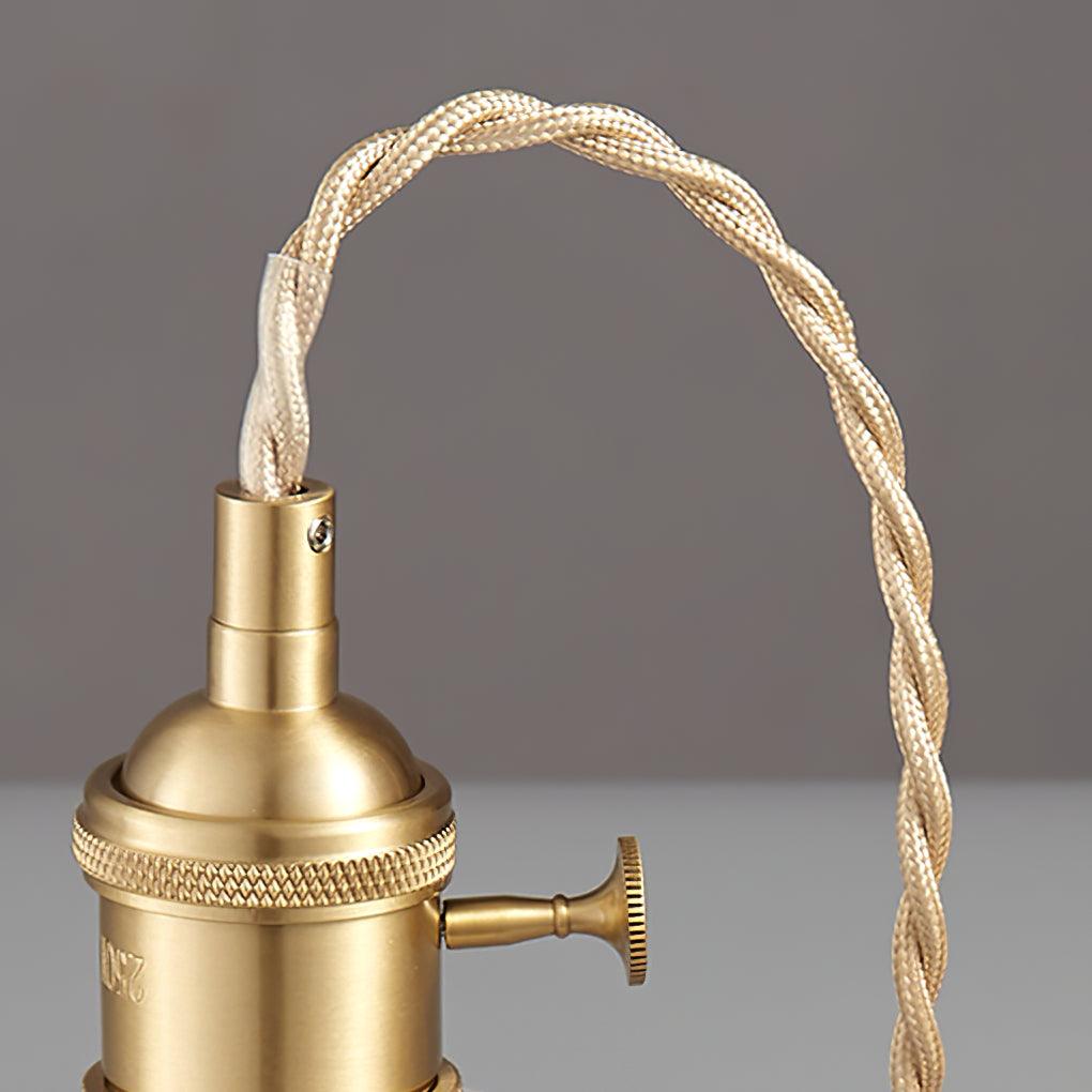 Nerithce Messing & Glas luxuriöse Pendelleuchte