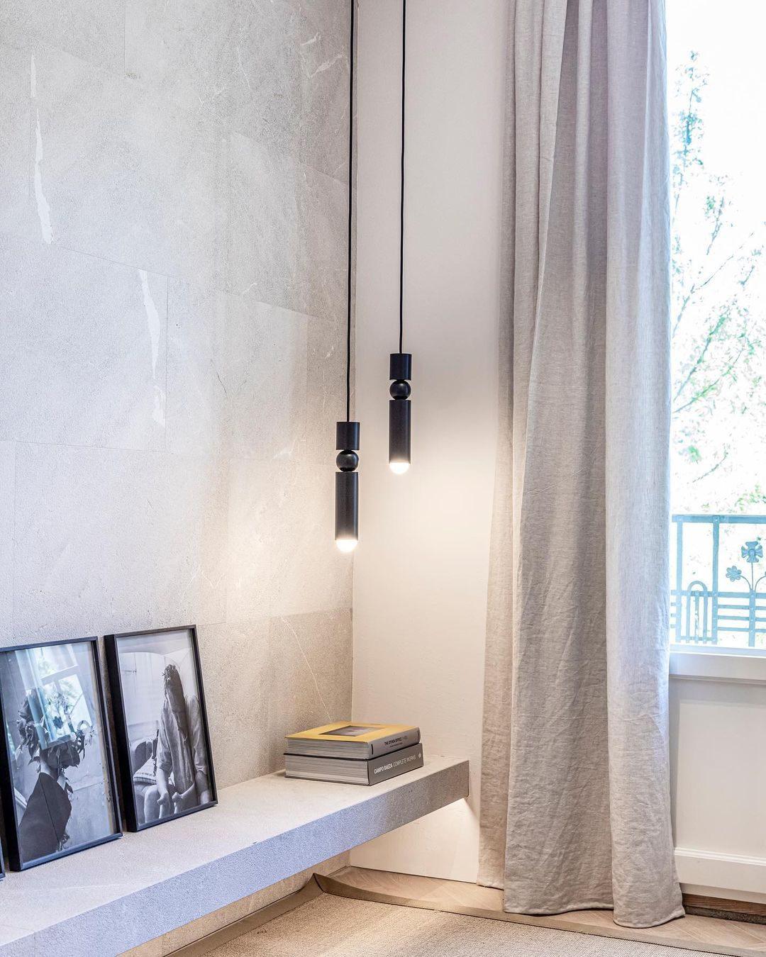 Velkis Geometrische Pendelleuchte aus Aluminium