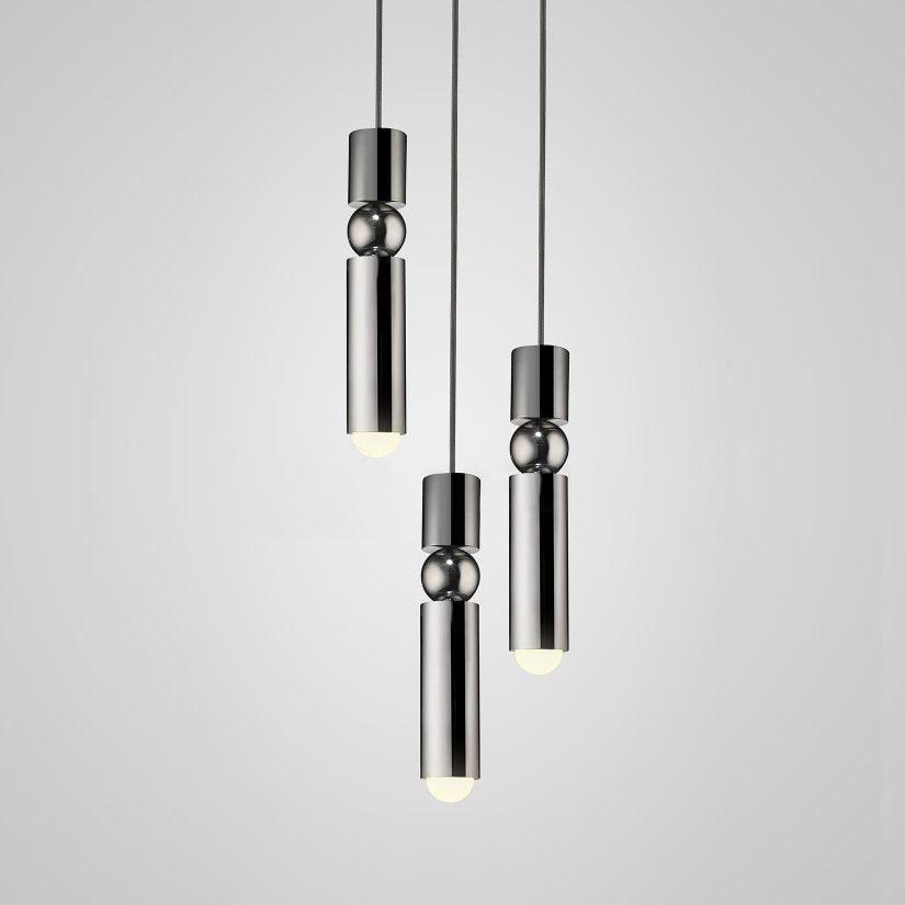 Velkis Geometrische Pendelleuchte aus Aluminium