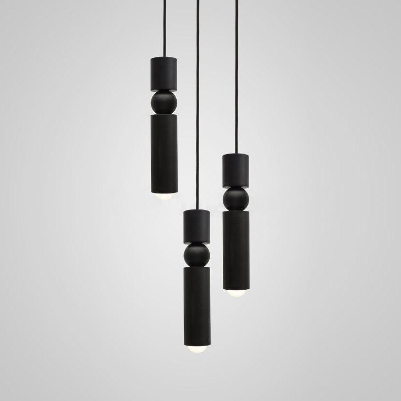 Velkis Geometrische Pendelleuchte aus Aluminium