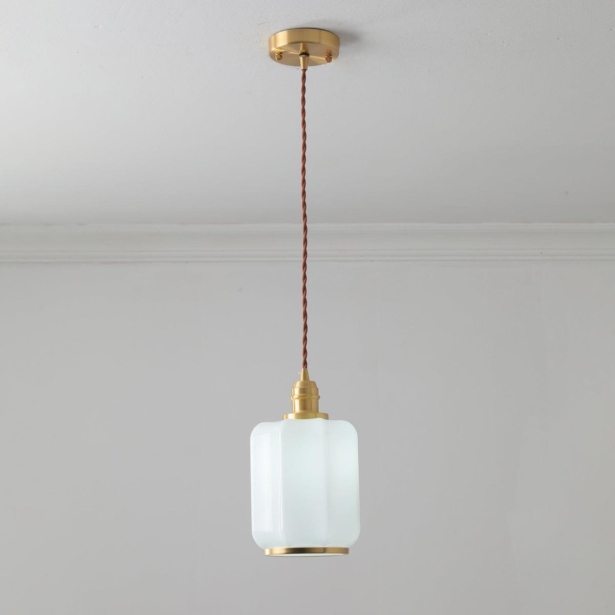Lume Messing Vintage Pendelleuchte