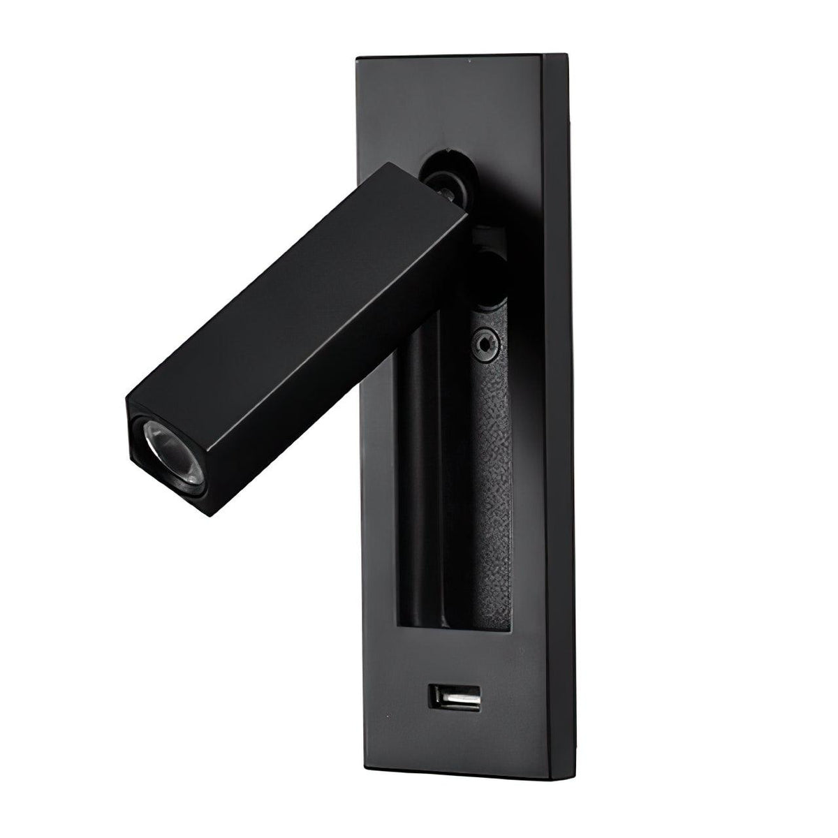Sothis zeitgenössische minimalistische Nachttisch-Wandleuchte USB Schwarz
