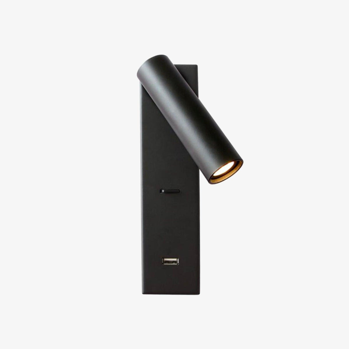 Sothis zeitgenössische minimalistische Nachttisch-Wandleuchte USB Schwarz